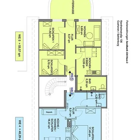 Sandbank 134 Haus 2 Appartement